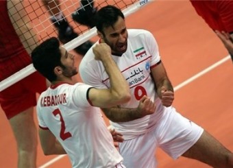 برد والیبال ایران برابر روسیه