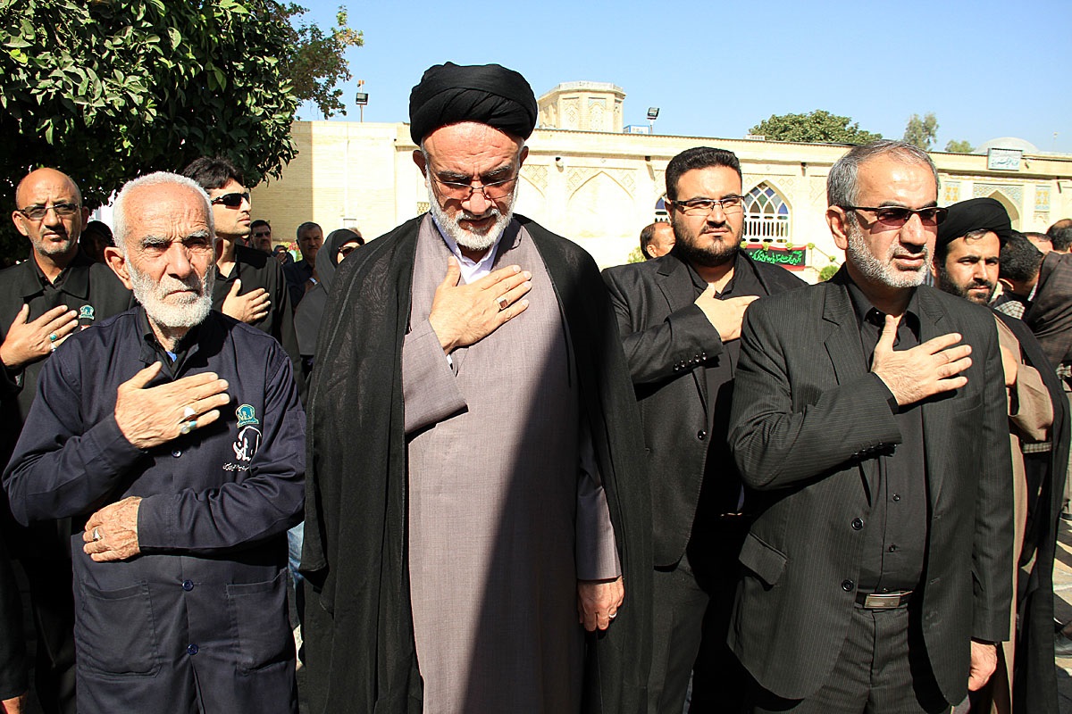تشییع پیکر شهید «هزاره» در آستان قدس حسینی