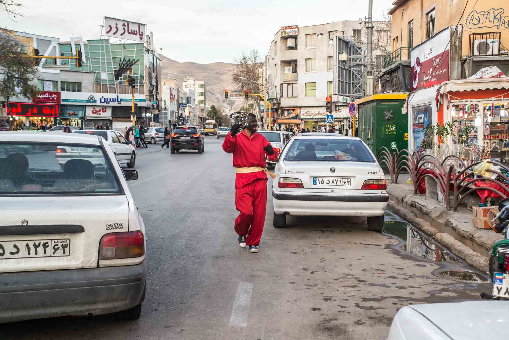 حاجی فیروز در خیابان های شیراز