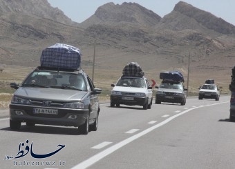 تردد خودرو در جنوب استان فارس