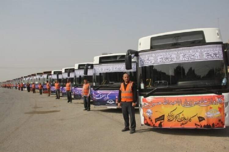 250 اتوبوس شیراز در اختیار زوار کربلا