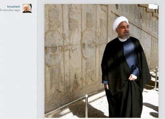 پیام رئیس جمهور پس از بازدید تخت جمشید +تصویر