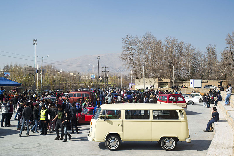 نمایشگاه اتومبیل های کلاسیک در شیراز