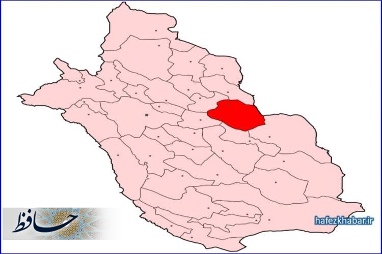 جایگاه شهرستان بختگان در نقشه استان فارس