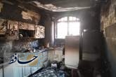 آتش سوزی گسترده منزل مسکونی در خیابان شهید کلانتری