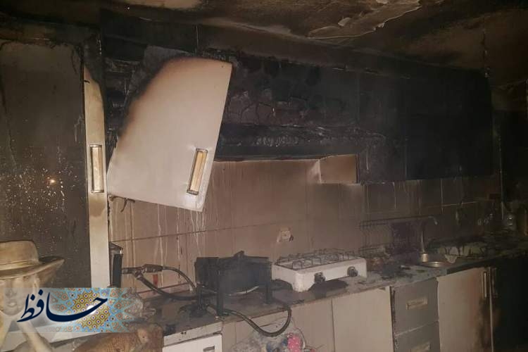 آتش سوزی منزل مسكونی در بلوار خلیج فارس 