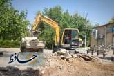 عملیات اجرایی  بازسازی زمین ورزشی بوستان خلد برین