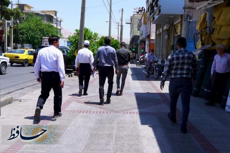 پلمپ واحد ها و بازپس‌گیری پیاده روها از اصناف مزاحم