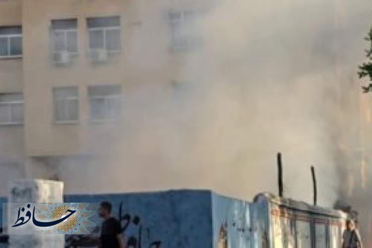 دود در چهار راه گمرک شیراز