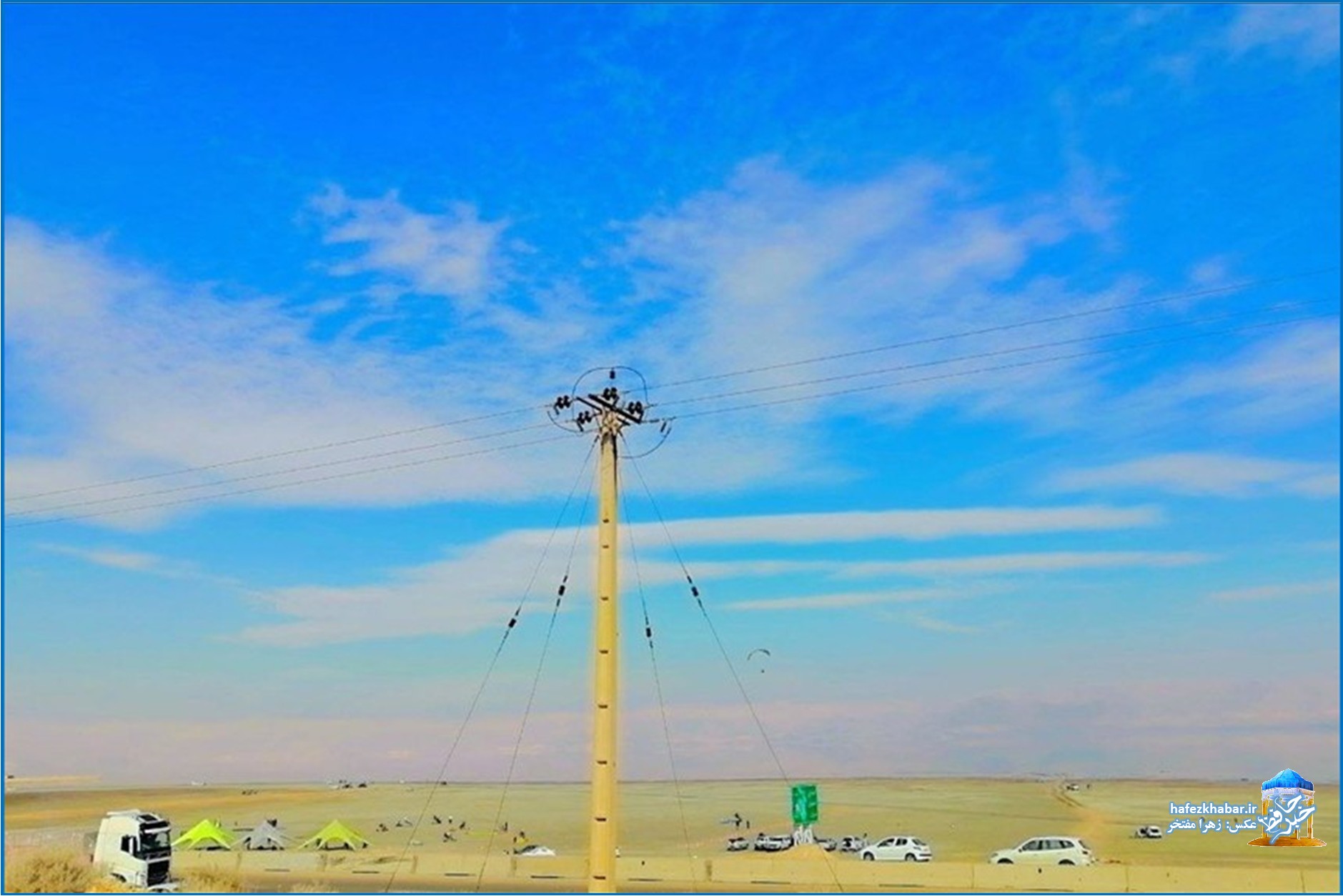 شوق پرواز بر آسمان مهارلو/ عکس: زهرا مفتخر